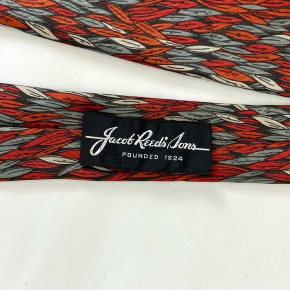 LANVIN PARIS Men’s Vintage Timeless Jacob Reed’s Sons Classic Luxury Tie - Picture 7 of 8
